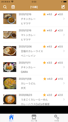 カレー手帳